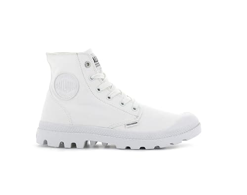 Image of Palladium Mono Chrome - Unisex City Shoes - Authentic Look - EVA Insole - Vegan Friendly, White, 9.5 UK