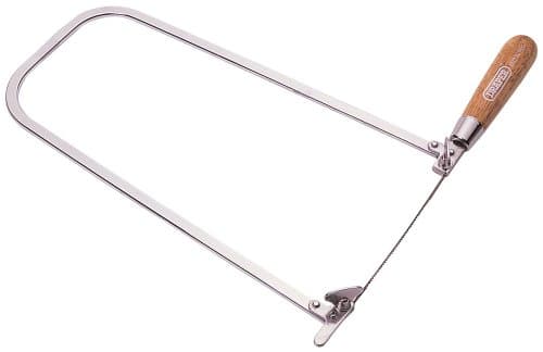 Image of Draper 18153 Expert Throat Fret Saw with ‎Chrome Blade , Brown , 295mm , Pack of 1