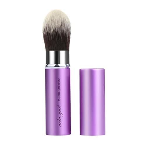 Image of Retractable Kabuki Brush Pointed Foundation Under Eye Liquid Cream Base Concealing Precision Travel Makeup Brush