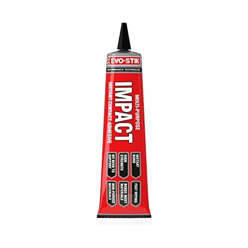 Image of EVO-STIK Impact Adhesive, Multipurpose, High-Strength Adhesive, Bonds Instantly on Contact, Fast Drying, 30g Tube