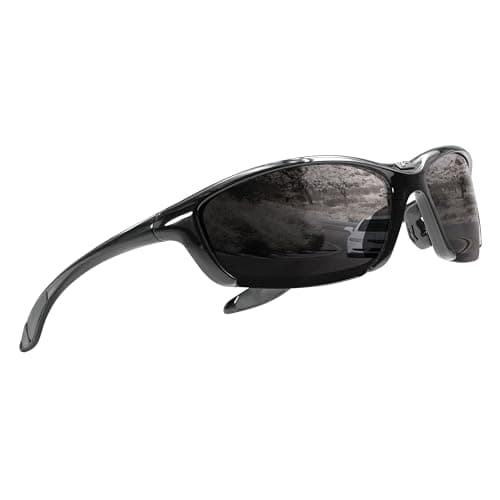 Image of ICECUBE Sportech Polarized Sports Sunglasses with Anti-Slip Function and Light Frame - for Men and Women Driving, Running, Baseball, Golf (S.Black, Grey)