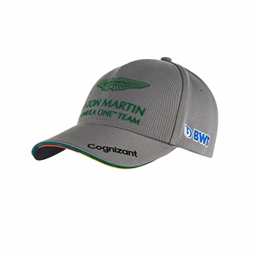 Image of F1 Aston Martin Cognizant Team, Sebastian Vettel driver cap, adult size, grey, official merchandise