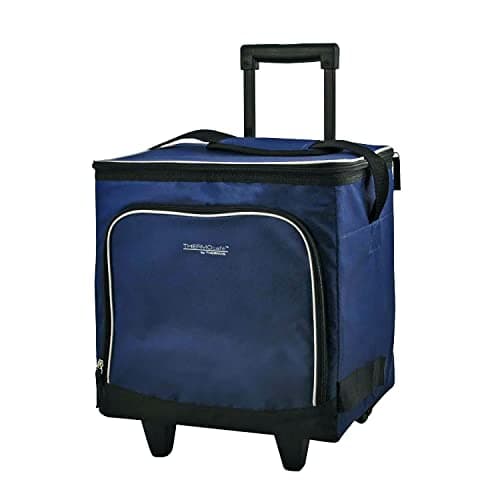 Image of Thermos 158077 Wheeled Family Cool Bag, Navy, 28 Litre