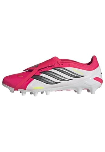 Image of adidas Unisex Predator League Fold-Over Tongue Artificial Ground Football Boots, Lucid red/core Black/FTWR White, 9.5 UK