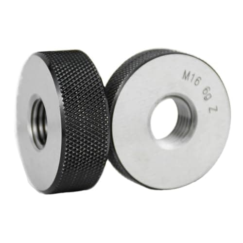 Image of Smooth Ring Gauge, 2-Piece Thread Ring Gauge Set GO NO GO Gage Metric 6g M3 to M16(M12x1.25)