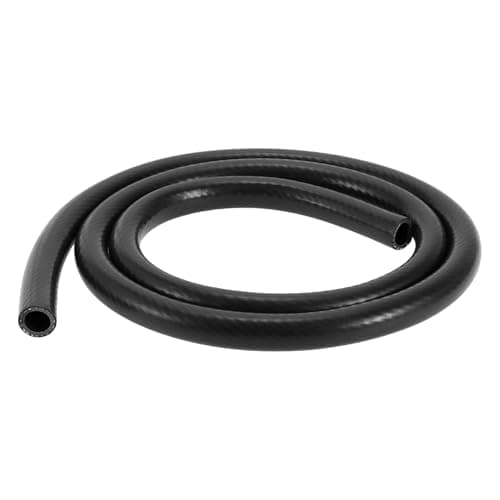 Image of Hihaha Silicone Vacuum Tubing Hose Automotive Vacuum Line High Temperature 4.9Ft 1/2" 13mm ID 3mm Thickness 1 Pc Black 130PSI Max Pressure