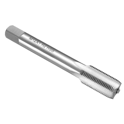 Image of sourcing map Hand Plug Tap M12 x 1 H2 Metric Thread Plug Style Taps Straight Flute Screw Tapping Threading Tool High Speed Steel HSS6542