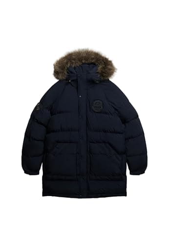 Image of Superdry Everest Longline Baffled Parka XL Blue