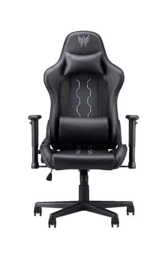 Image of Acer Predator Rift Go Gaming Chair – Ergonomic High-Back Office Desk Chair with 160° Recline, Adjustable Lumbar & Headrest Pillows, 1D Armrests, Lightweight Professional Design – Black/Blue