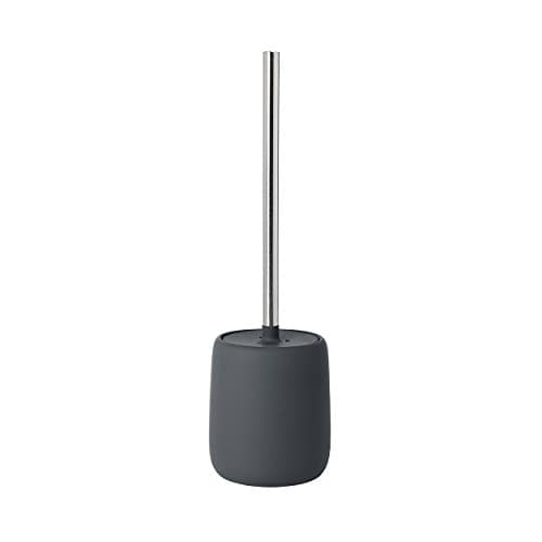 Image of blomus -SONO Toilet Brush Ceramic/Plastic, Magnet, Toilet Set, Soft Touch, Hygienic, Freestanding Toilet Brush & Holder, Modern Bathroom Accessory (H x W x D): 39 x 11 x 11 cm, Magnet, 69040)