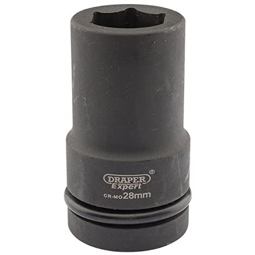 Image of Draper Expert 5143 28mm 1-inch Square Drive Hi-Torq 6-Point Deep Impact Socket