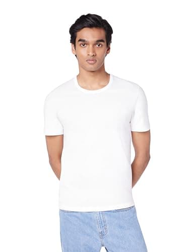 Image of BOSS Men's 3-Pack Crew Neck Cotton Jersey T-Shirts, Bright White Light Pebble Grey Soil Black, Medium