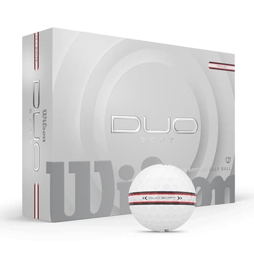 Image of Wilson Duo Soft Golf Balls, White/Red