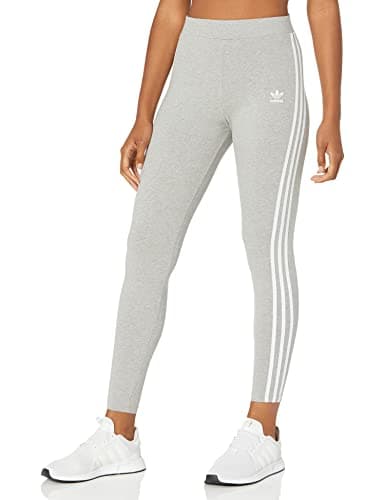 Image of adidas Originals Women's 3 Stripes Leggings, Medium Grey Heather, Small