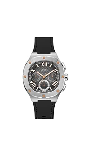 Image of GUESS Men Analog Quartz Watch with Silicone Strap GW0571G1