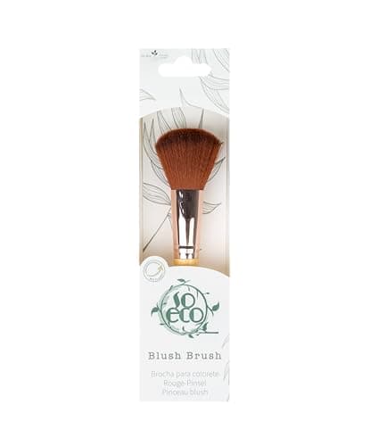 Image of So Eco Blush Brush – Large Fluffy Vegan Makeup Brush, Applies Powder & Cream Blush, Soft Synthetic Bristles, Bamboo Handle, Cruelty-Free Beauty Tool