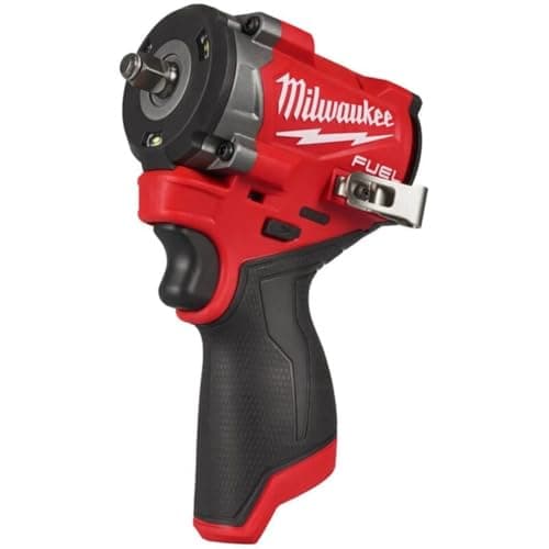 Image of Milwaukee M12 FIW38-0 4933464612 Impact Wrench, 12V Li-Ion, 3/8, Square – M12FIW38-0, 12 V, Black/Red