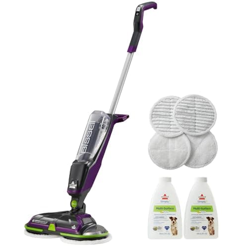 Image of Bissell Spinwave Cordless Pet Spin Mop, 18V Electric Hard Floor Cleaner with Reusable Washable Pads, Pet Stain Removal for Sealed Wood Tile & Laminate Floors, 23157