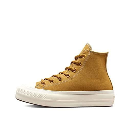 Image of Converse Chuck Taylor All Star LIFT PLATFORM Sneaker gialla da Donna A04363C