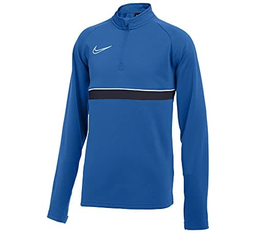 Image of NIKE Unisex Kids Y Nk Dry Acd21 Dril Top Sweatshirt, Royal Blue/White/Obsidian/White, S EU