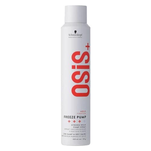 Image of Schwarzkopf Professional OSiS Freeze Pump Hairspray Fine Mist Fast Drying Non Aerosol Fixing Waves And Curls Adding Definition Long Lasting Heat Protection Strong Hold 200 ml