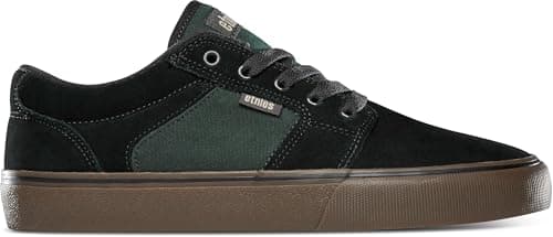 Image of Etnies Mens Barge LS Slim Skate Trainers - Black/Brown/Green - 8.5UK