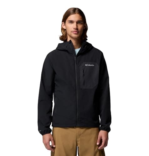 Image of Columbia Men's Tall Heights 3 Hooded Softshell, Softshell Jacket, Black, Large