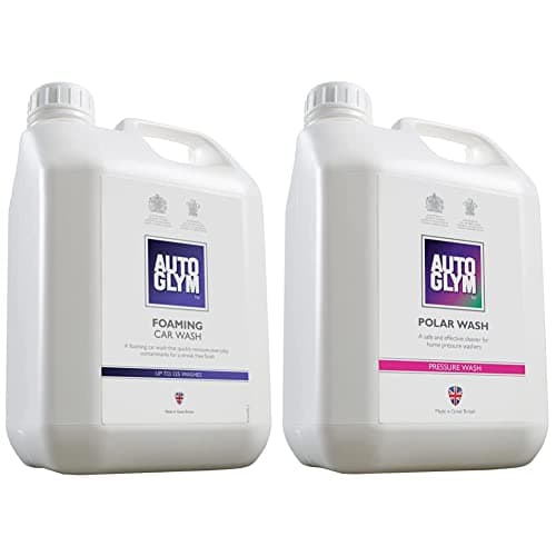 Image of Autoglym Foaming Car Wash, 2.5 Litres - High Foaming Shampoo, Car Cleaning Shampoo For All Bodyworks, Streak Free Finish and Polar Wash, 2.5L - Snow Foam Car Shampoo Safe for Wheels, Paint & Trim