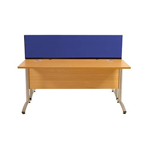 Image of Panelwarehouse Straight Desk Divider Partition Screens Desktop 1200mm x 400mm x 400mm - Pinnable Double Sided Fiesta Fabric Celebration � 12 Colours