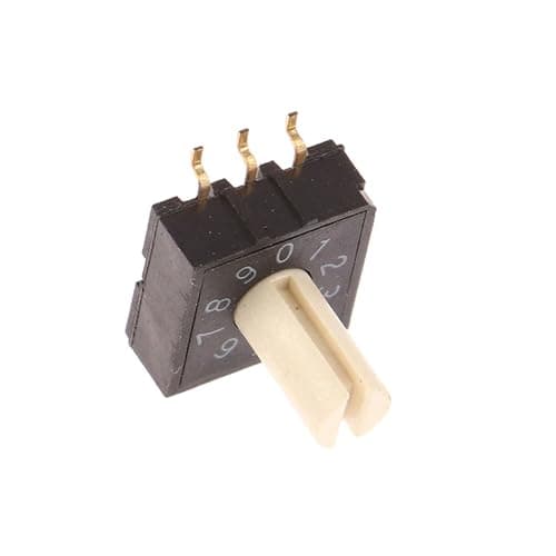 Image of 2Pcs/lot RM3HAF-10 Rotary Dial Coding Switch 10 0-9 Patch 3:3 With Handle Switches Accessories