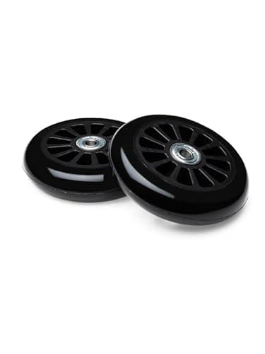 Image of Two Bare Feet 100mm Stunt Scooter Wheels + ABEC9 // Fit TBF Slamm Razor MGP Grit JD Bug (Plain Black (Pair))