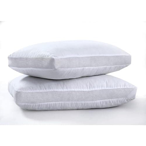Image of Bedding Home Breathable Airmesh Pillows 2 Pack | Airflow Prevents Overheating |Back Support Bed Anti Snore Pillows |Washable Hotel Side Sleeper Pillow Pack of 2