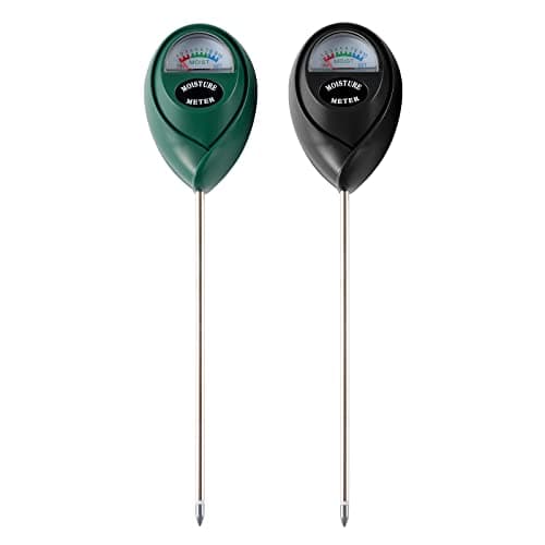 Image of 2 Packs Soil Moisture Meter, Plant Water Meter Moisture Meter for House Plants, Soil Tester Test Kit Soil Hygrometer Sensor for Garden Lawn Farm Indoor&Outdoor Use, No Battery Required (Black&Green)