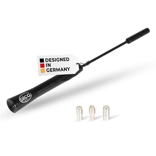 Image of alca Antenna XS 16.5cm Aluminium Black For Car A537120