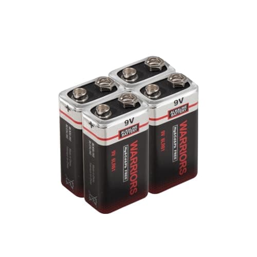 Image of Warriors 4X High Capacity 9V 9 Volt Alkaline Super Long Lasting Battery Batteries Smoke Alarm Detectors Remote Control Car (4X)