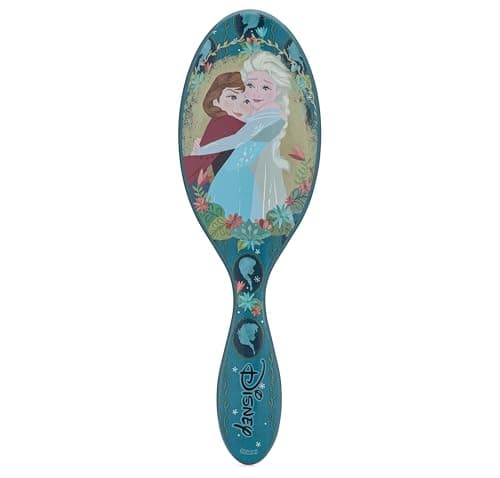 Image of WetBrush Original Detangler Hair Brush with Ultra Soft Intelliflex Bristles to Gently Separate Knots With Ease, Wet Brush Detangler Is Gentle on Hair, For All Hair Types, Disney Love, Anna and Elsa