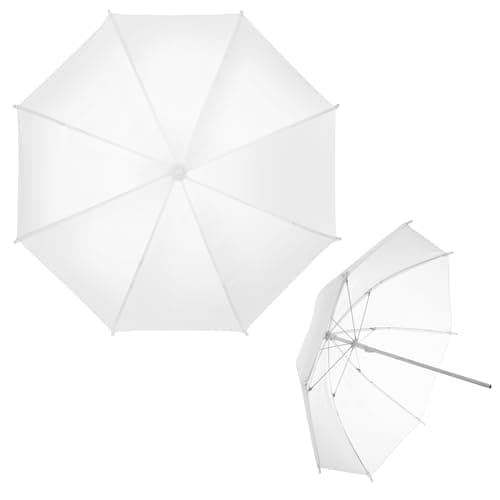 Image of Cosmos 2 Pack Mini Photography Light Reflector Umbrella 20 Inch/ 50cm Diameter White Translucent Soft Umbrella Photography Photo Video Studio Mini Lighting Diffuser for Shooting (Bracket NOT Included)