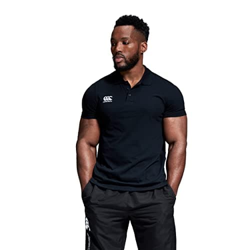 Image of Canterbury CCC Waimak Polo Shirt, Men's Rugby Shirt, Casual Cotton Top For Long Lasting Comfort