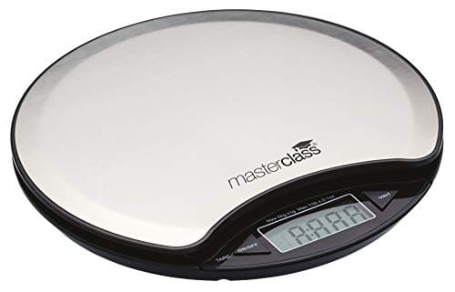 Image of MasterClass Digital Kitchen Scale,Silver/Black,11lbs