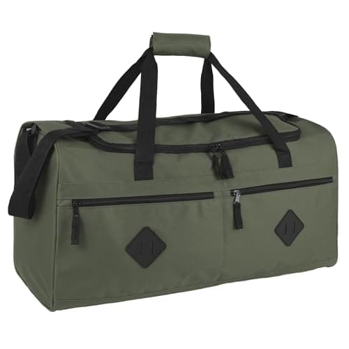 Image of Cricket Duffle Bags for Men 55L Men’s Travel Holdall Gym, Weekend, Overnight Bag with Adjustable Shoulder Strap, Handles (Black)