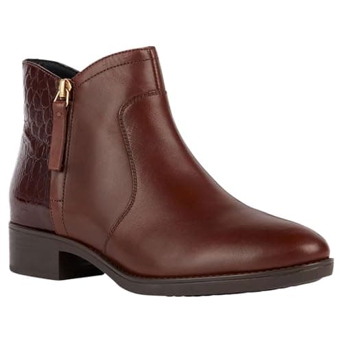 Image of Geox Women's D Felicity Ankle Boot, Brown, 7 UK