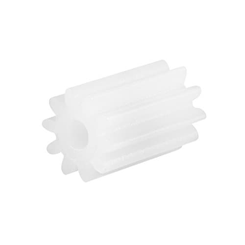 Image of sourcingmap 50pcs Plastic Gears White 10 Teeth Model 102A Reduction Gear Plastic Worm Gears for RC Car Robot Motors