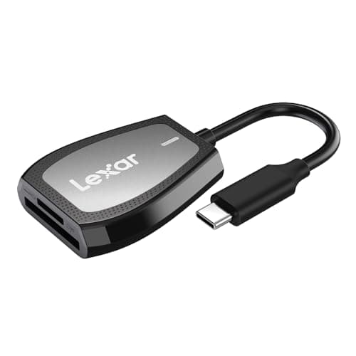 Image of Lexar Professional USB 3.2 Type-C Dual-Slot Reader, Supports SD and microSD UHS-II Cards, Up To 312MB/s Read (LRW470U-RNHNU)