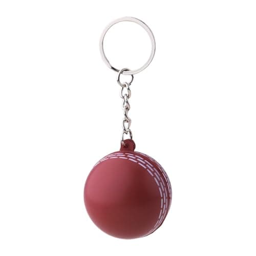 Image of Guqqeuc Cricket Ball Stress Ball Keyring Gifts for Son Daughter Birthday Christmas Gifts for Best Friend Cricket Gifts for Women Men Stress Relief Gifts Squeeze Keyring Gift