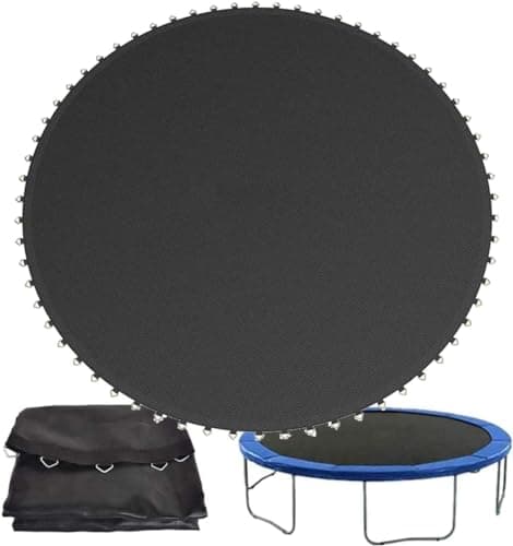 Image of OYYMTE Round Trampoline Replacement Bouncing Mat, 6ft/8ft/10ft/12ft/13ft/14ft/15ft/16ft Trampoline Bouncing Sheet(13ft-(80 buckles))