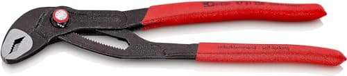 Image of KNIPEX Cobra Quickset High-Tech Water Pump Pliers with Non-Slip Plastic Coating 250 mm, 87 21 250