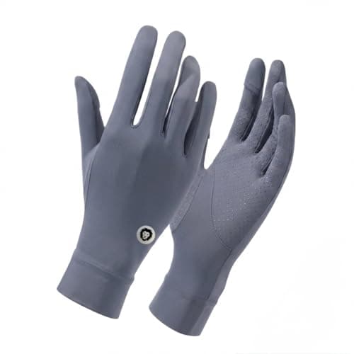 Image of LuxHut Ultra Soft Running Gloves – Lightweight Touchscreen & Grip - Anti-Sweat Breathable Sport Gloves for Gym, Cycling, Driving & More - Unisex - One Size Fits All (Grey)