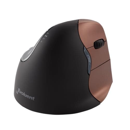 Image of Evoluent VM4SWL Ergonomic mouse Vertical Mouse 4 Right wireless small, Black