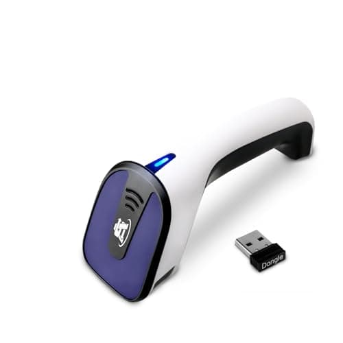 Image of ScanAvenger Wireless 1D&2D with Stand Bluetooth Barcode Scanner: Cordless, Rechargeable, Inventory Management Handheld, USB Bar Code/QR Reader (1D&2D Wireless Barcode Scanner QR PDF)