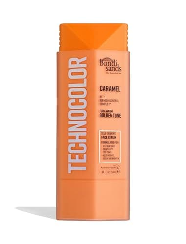 Image of Bondi Sands Technocolor Caramel Self-Tanning Face Serum, Easy Application, Streak Free Fake Tan – Enriched with Vitamin C & Chamomile 50ml/1.69 Fl Oz